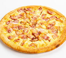 Пицца Карбонара с двойной начинкой