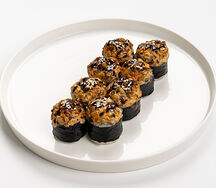 Запеченный ролл с грибами шиитаке