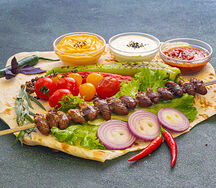 Куриные сердечки в лаваше