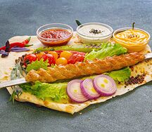 Люля-кебаб в лаваше из курицы