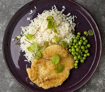Куриная отбивная с рисом