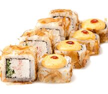 Запечённый ролл Асам с крабом