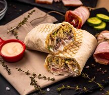 Шаурма Карбонара с курицей