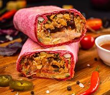 Дьявола острая шаурма с курицей