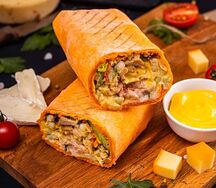 МЕГАсырная шаурма с курицей
