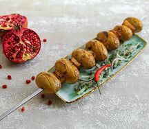 Картофель молодой с салом