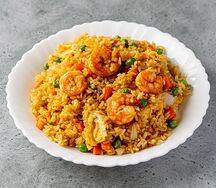 Рис, жаренный с креветками