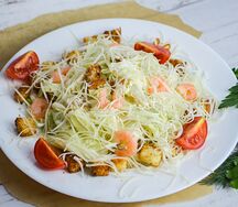 Салат Цезарь с креветкой