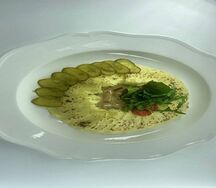 Бефстроганов с картофельным пюре