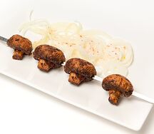 Шампиньоны шашлык