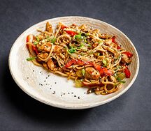 Якисоба с курицей