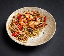 Якисоба с морепродуктами