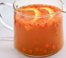 Чай апельсиновый с облепихой
