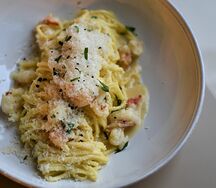 Паста с креветками