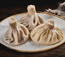 Хинкали с говядиной и свининой