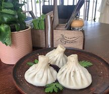 Хинкали с говядиной и свининой