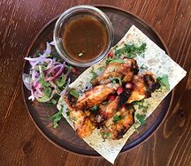 Куриные крылышки на мангале