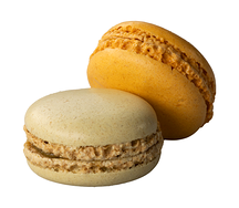 Пирожное Макарон Фисташка и Манго-Маракуйя