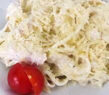 Паста с семгой и прованскими травами