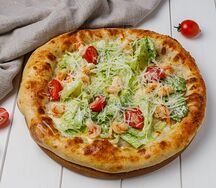 Пицца Цезарь с креветками