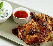 Цыпленок-корнишон с запеченным картофелем