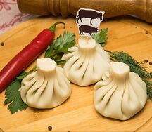 Хинкали вареные с телятиной