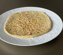 Хычин с сыром и толченой картошкой