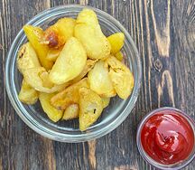 Картофельные дольки по- деревенски