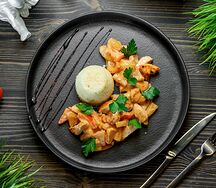 Курица по-тайски с кускусом