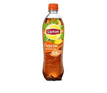 Lipton чёрный чай с персиком