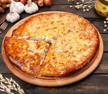 Пирог сырный с курицей