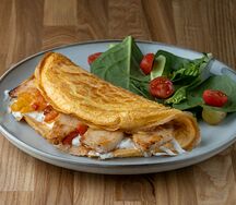 Омлет с куриным филе