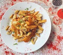 Картошка, жаренная с грибами