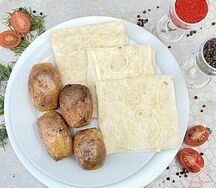 Картошка молодая на углях