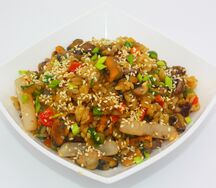 Вок Рис с морепродуктами