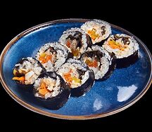 Кимпаб с лотосом и кальмаром