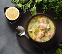 Уха Финская со сливками
