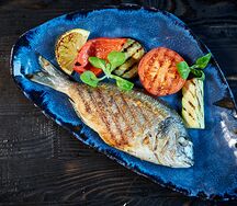 Дорадо с овощами
