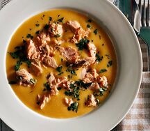 Суп-пюре тыквенный с курицей