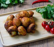 Грибы на мангале