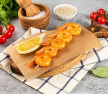 Креветки тигровые на шпажке