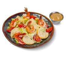 Салат Цезарь с креветками 