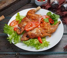 Пьяный цыпленок табака