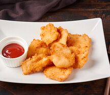 Рыбные стрипсы с картофелем фри