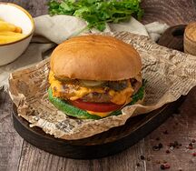 Бургер S & v с бараниной