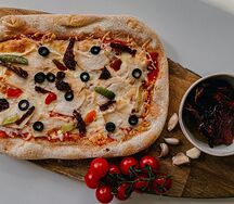 Римская пицца Курочка с овощами