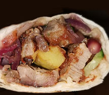 Шаурма по-царски со свининой