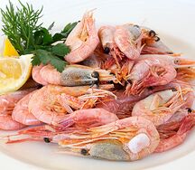 Креветки отварные