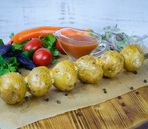 Картофель на углях