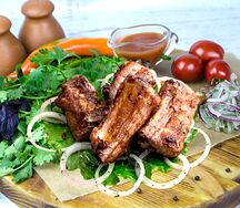 Шашлык из свиных ребрышек